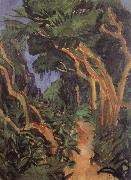 Fehmarn Landscape-forest path Ernst Ludwig Kirchner